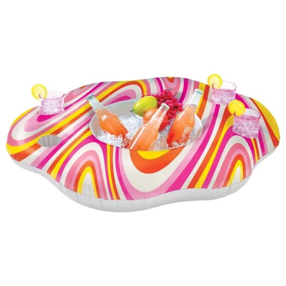 Amscan Throwback Summer Inflatable Cooler 33" x 25" Large Pool Drinks Holder